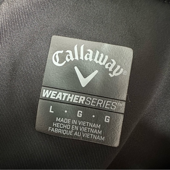 Callaway Weather Series Golf 1/4 Zip Long Sleeve Pullover, Gray, Large - Picture 7 of 8